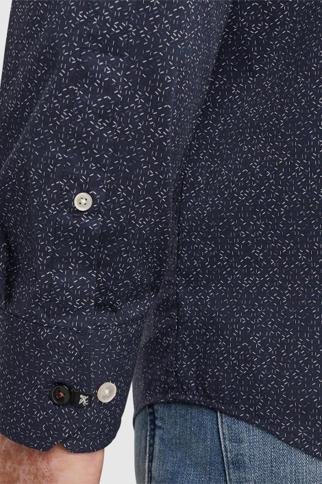 Vanguard long sleeve shirt print on poplin